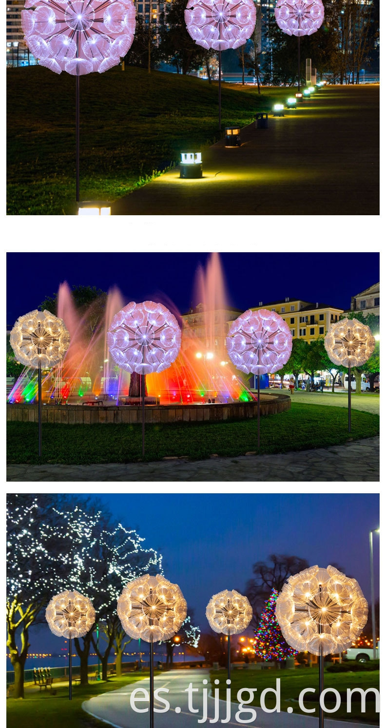 solar powered dandelion lights